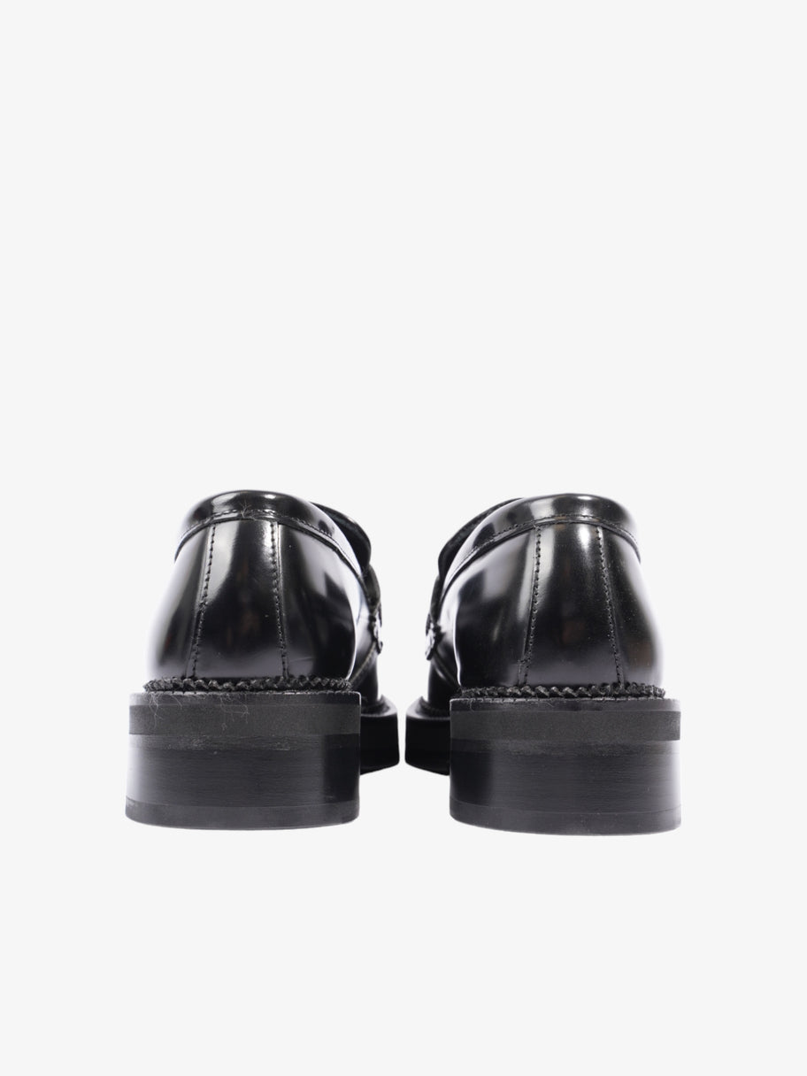 Square-toe Polished Loafers Black Calfskin Leather EU 40 UK 7 Image 6
