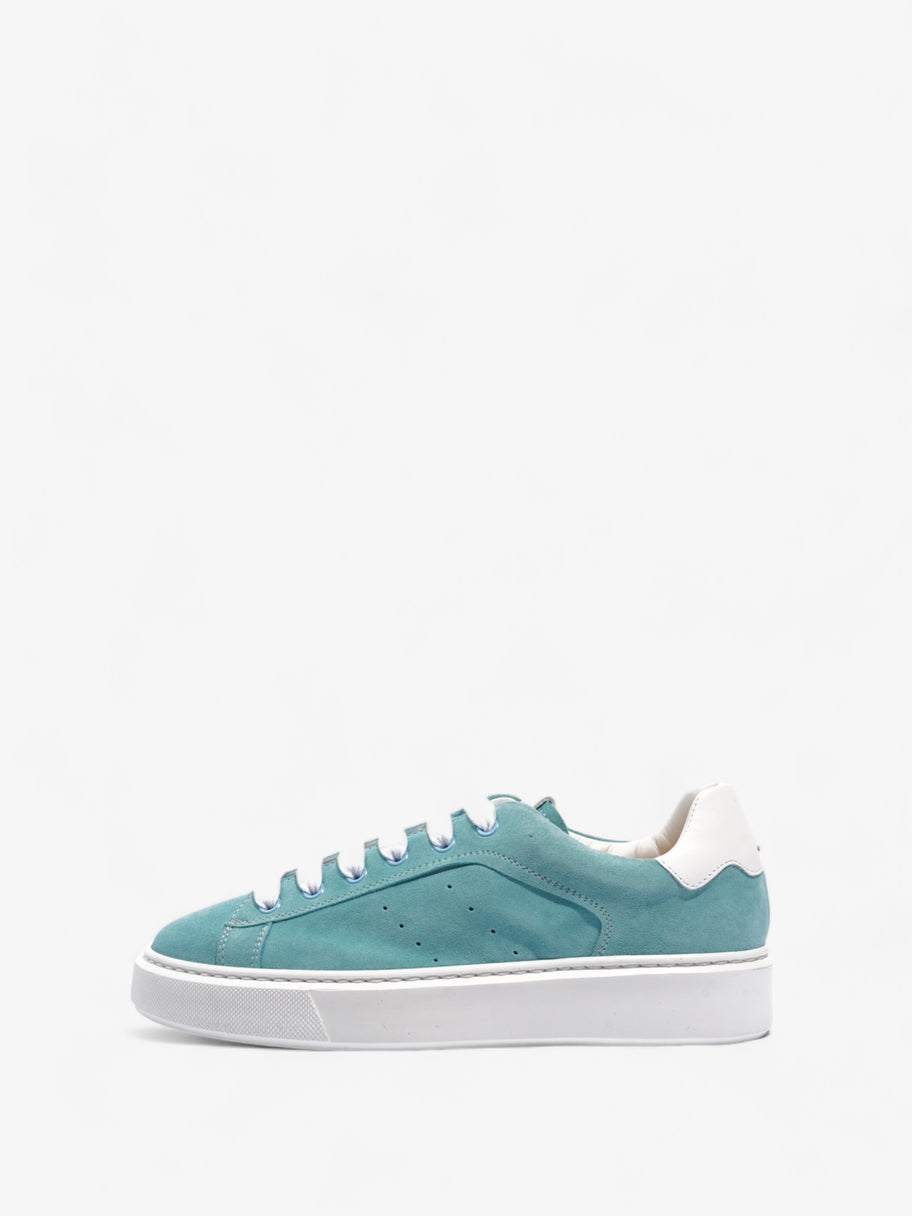 Low Top Sneakers Aqua / White Suede EU 37 UK 4 Image 5