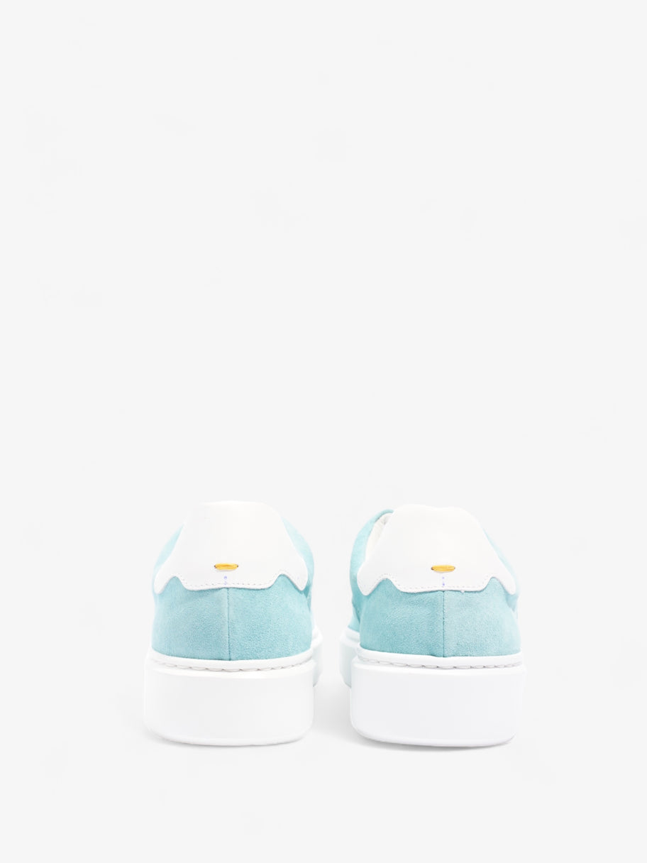 Low Top Sneakers Aqua / White Suede EU 37 UK 4 Image 6