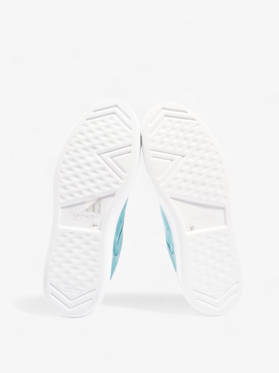 Low Top Sneakers Aqua / White Suede EU 37 UK 4 Image 7