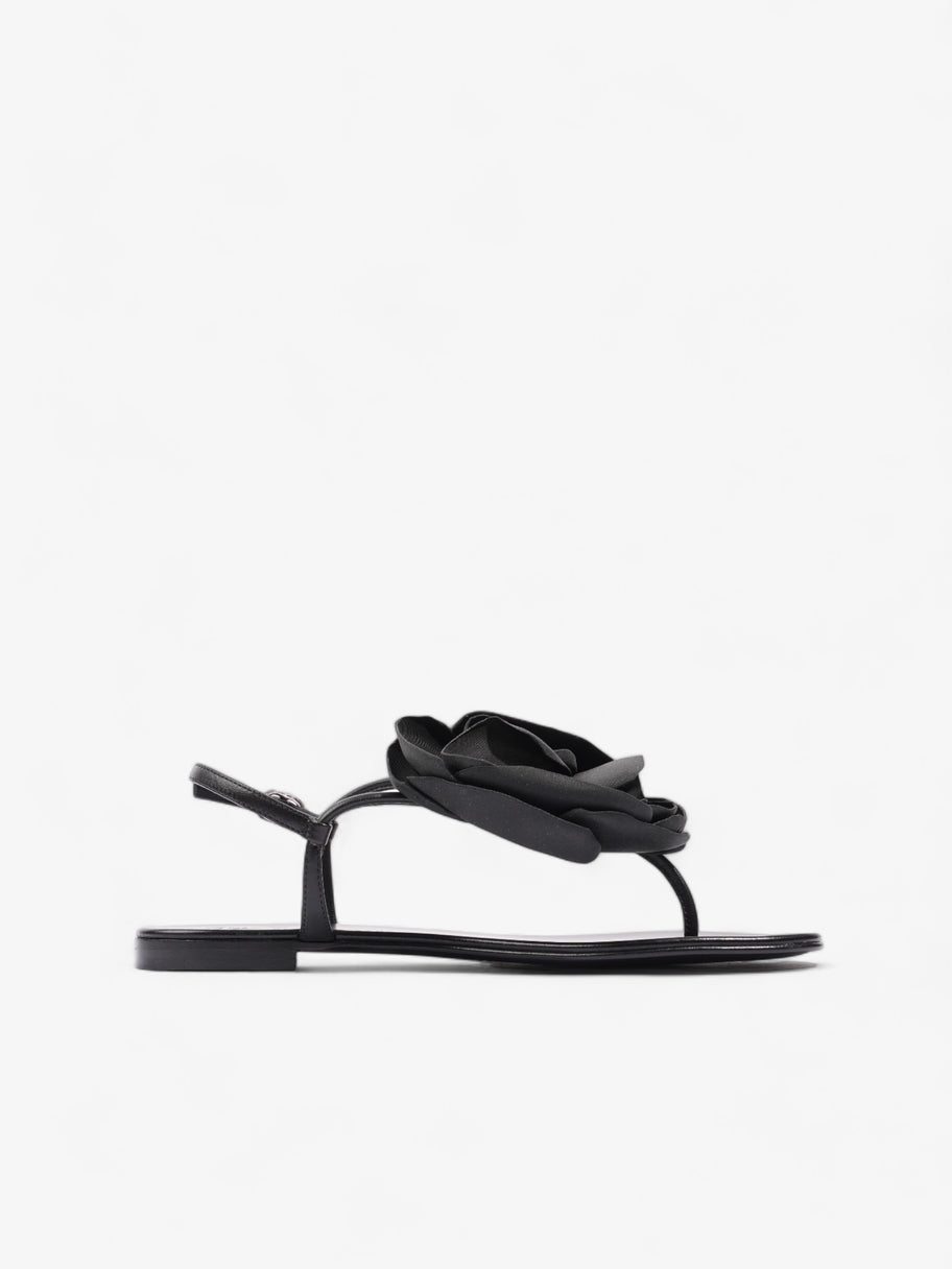 Rock 10 Infradito Rose Sandals Black Leather EU 37.5 UK 4.5 Image 4