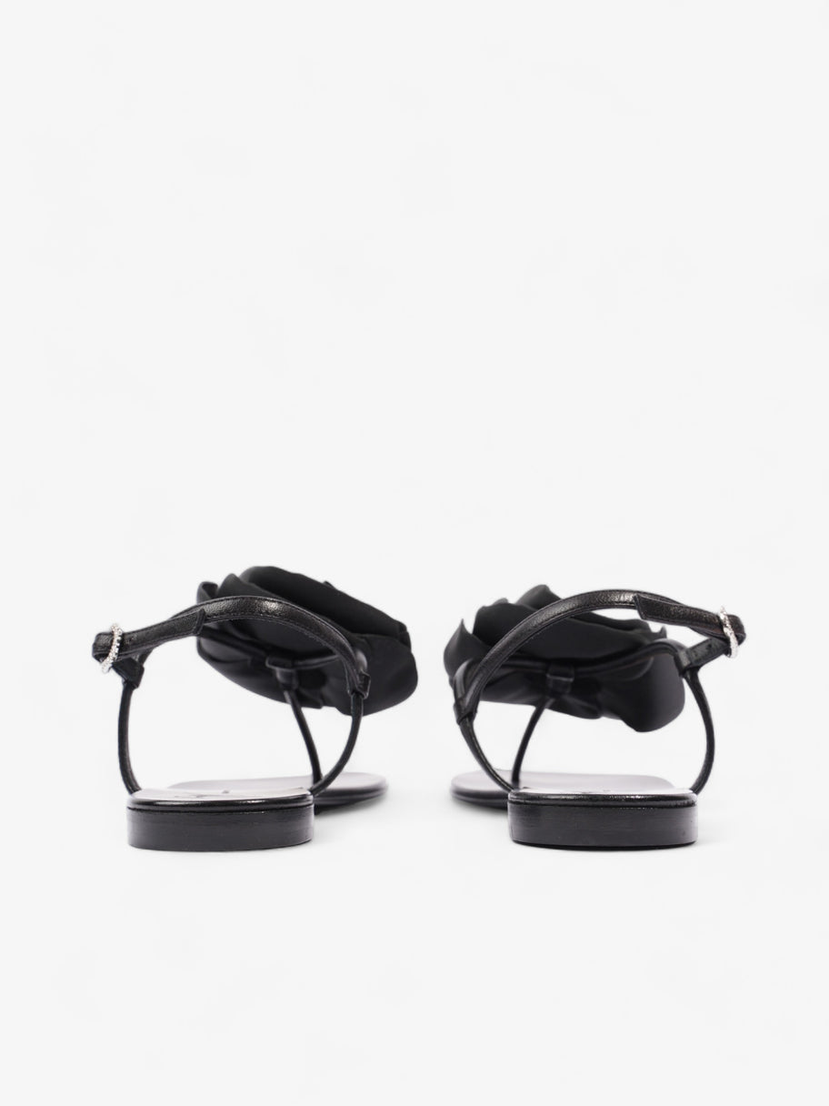 Rock 10 Infradito Rose Sandals Black Leather EU 37.5 UK 4.5 Image 6