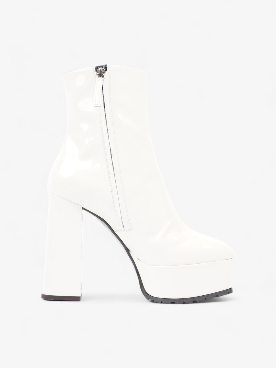 Giuseppe Zanotti Platform Heeled Boots 120mm White Patent Leather EU 36 UK 3 Image 4