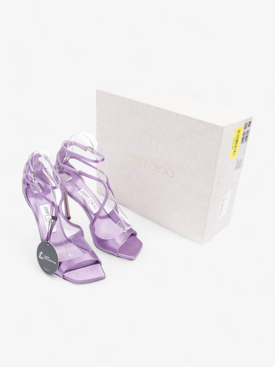 Jimmy Choo Azia 95 95mm Lilac Satin EU 38.5 UK 5.5 Image 10