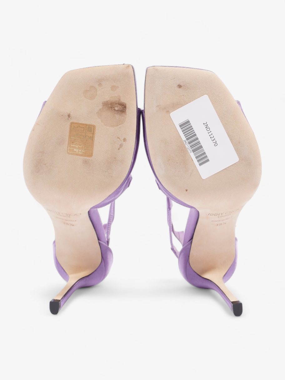 Jimmy Choo Azia 95 95mm Lilac Satin EU 38.5 UK 5.5 Image 7