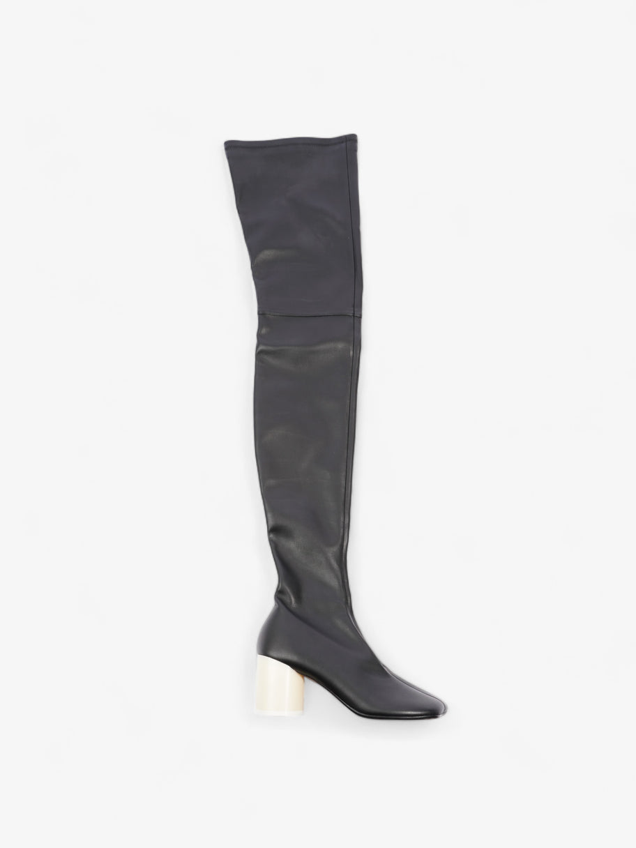 Over The Knee Boots 70mm Black Leather EU 37 UK 4 Image 1