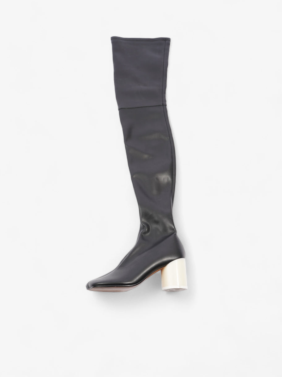 Over The Knee Boots 70mm Black Leather EU 37 UK 4 Image 5