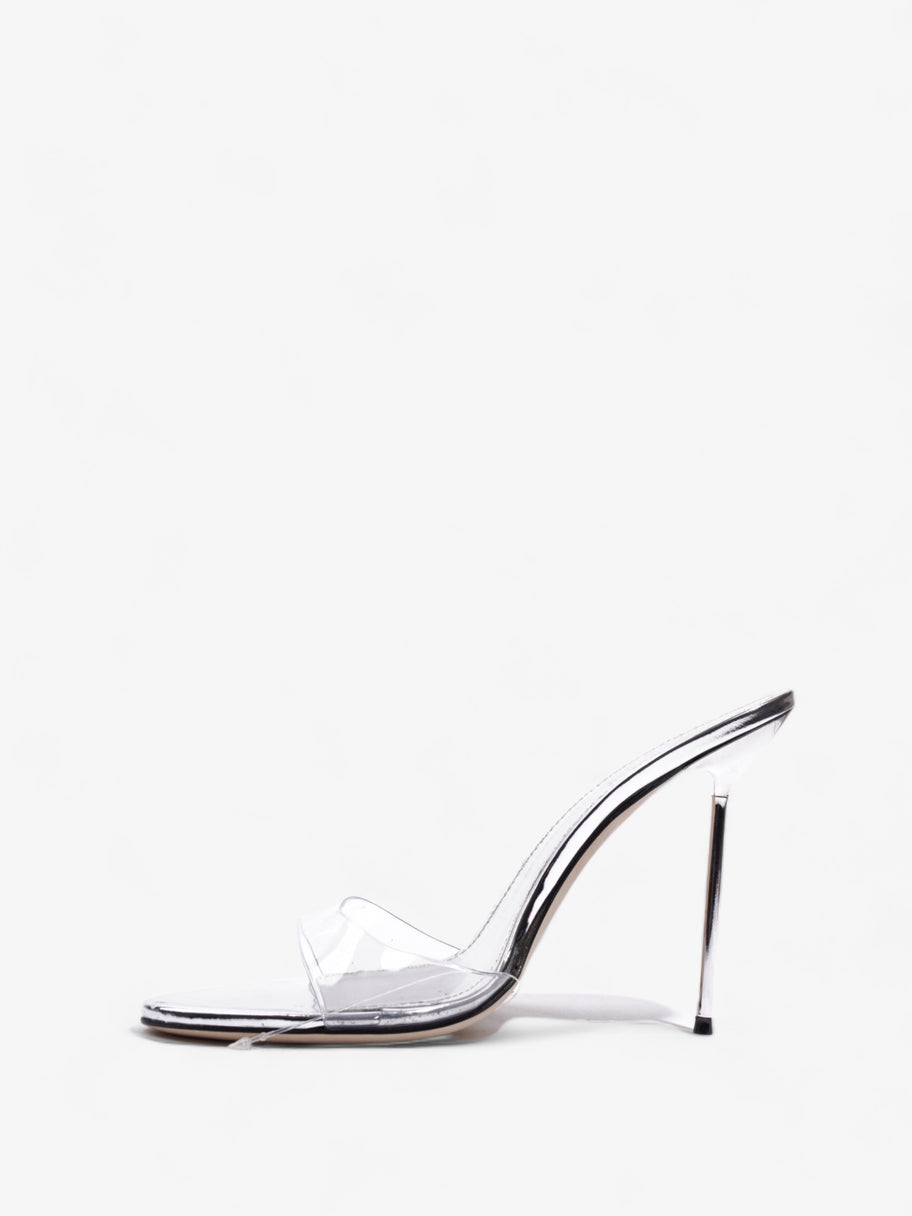 Mirror Lidia Mule 100mm Silver Leather EU 40 UK 7 Image 3