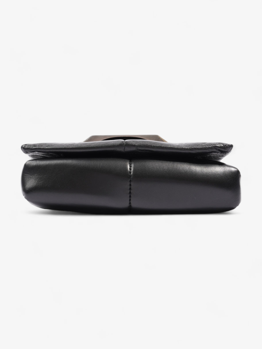 Griffin Quilted Clutch Black Leather Image 6