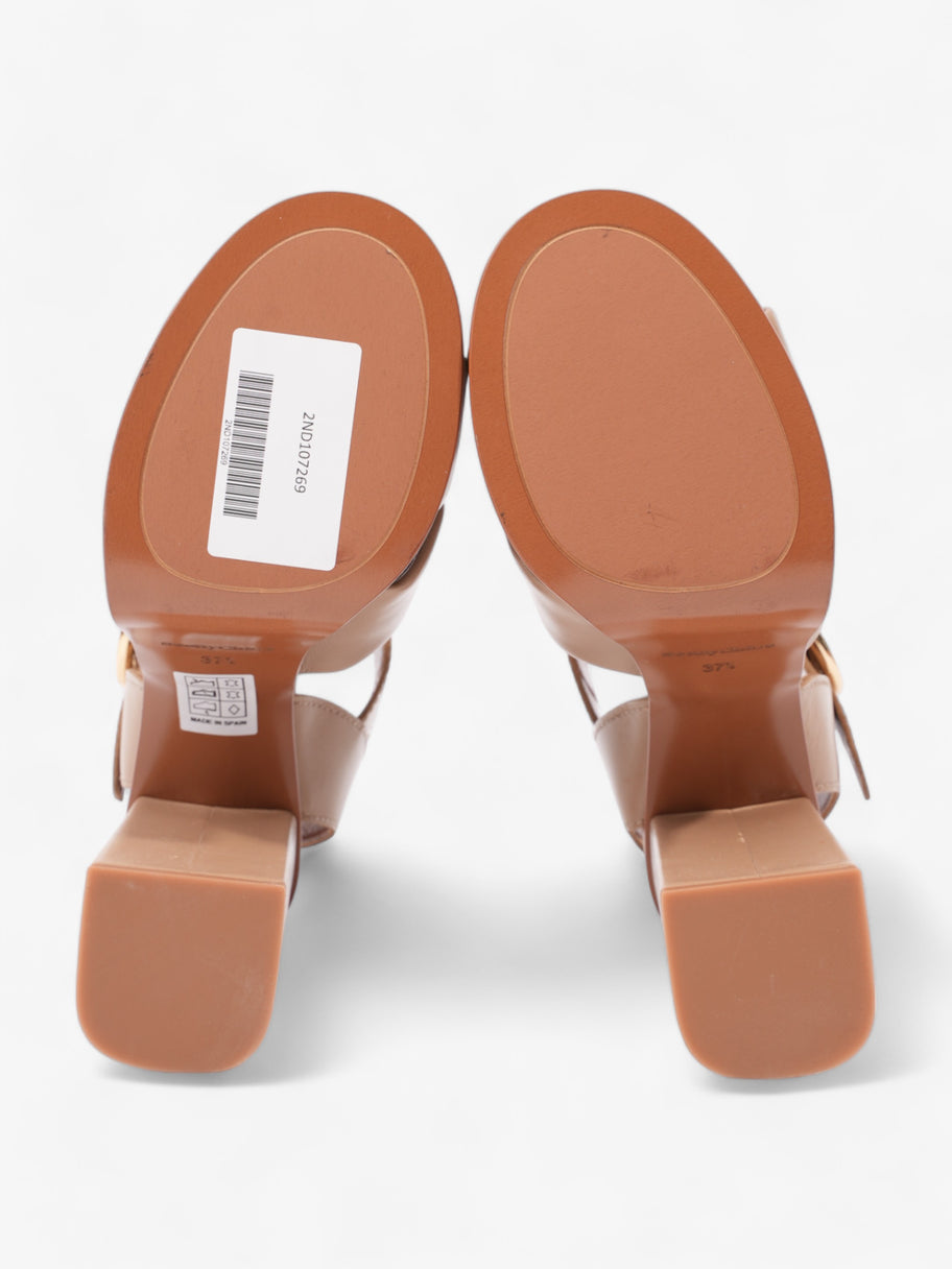 Lyna Platform Sandals 105mm Nude Leather EU 37.5 UK 4.5 Image 7