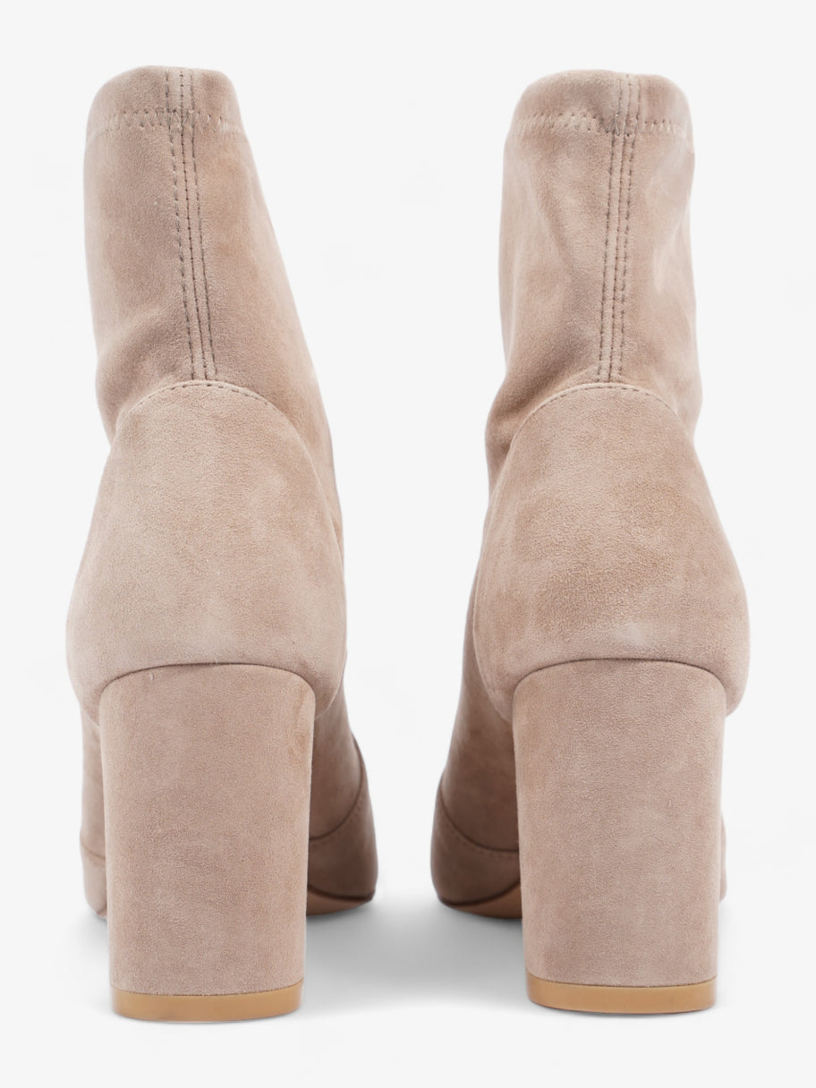 Block Stretch Bootie 75mm Nude Suede EU 37.5 UK 4.5 Image 6