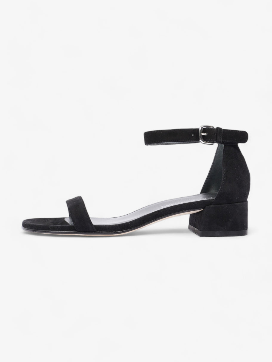 Stuart Weitzman Nudist June Sandals 35mm Black Suede EU 39 UK 6 Image 5