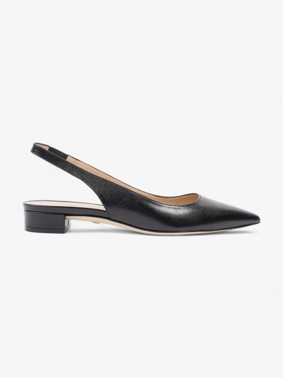 Stuart Slingback Black Leather EU 37.5 UK 4.5 Image 1