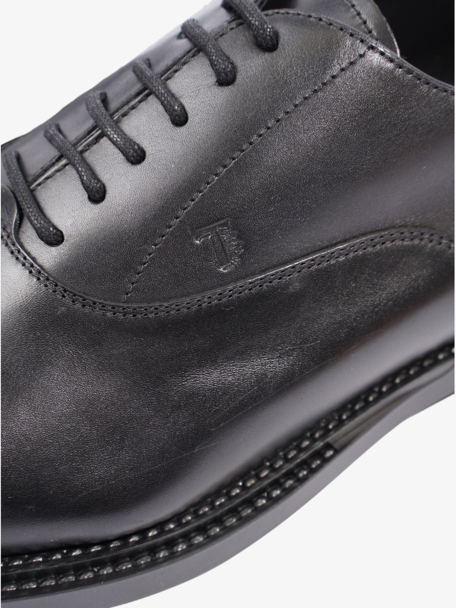 Lace-Up Smart Shoes Black Leather EU 45 UK 11 Image 9