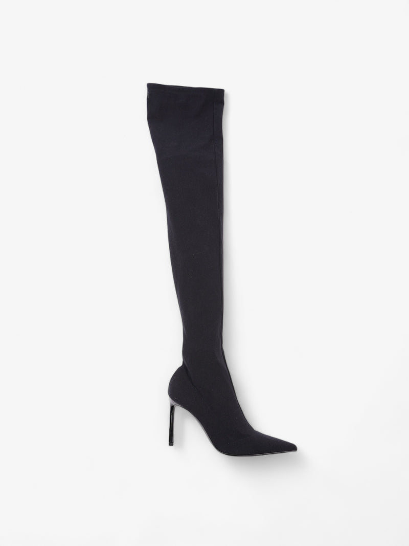  x Wolford Stay Up Boots 100mm Black Polyamide EU 40 UK 7