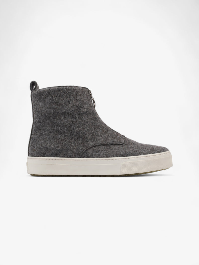  Celine Zip Up Sneaker Grey Wool EU 40 UK 7