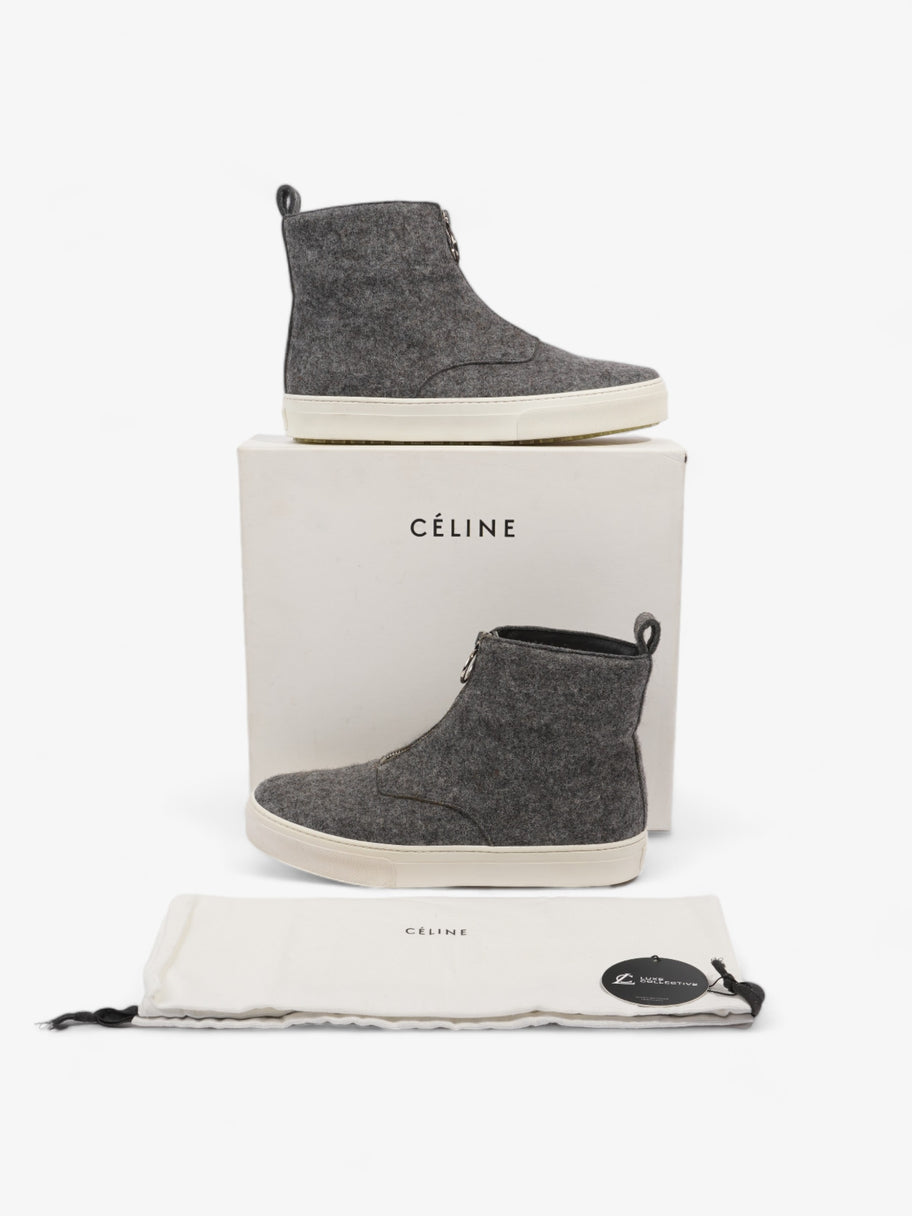 Celine Zip Up Sneaker Grey Wool EU 40 UK 7 Image 10