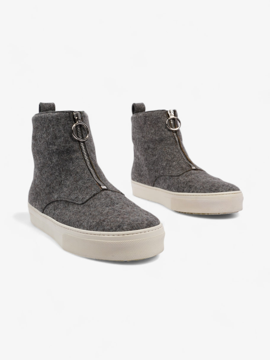 Celine Zip Up Sneaker Grey Wool EU 40 UK 7 Image 2