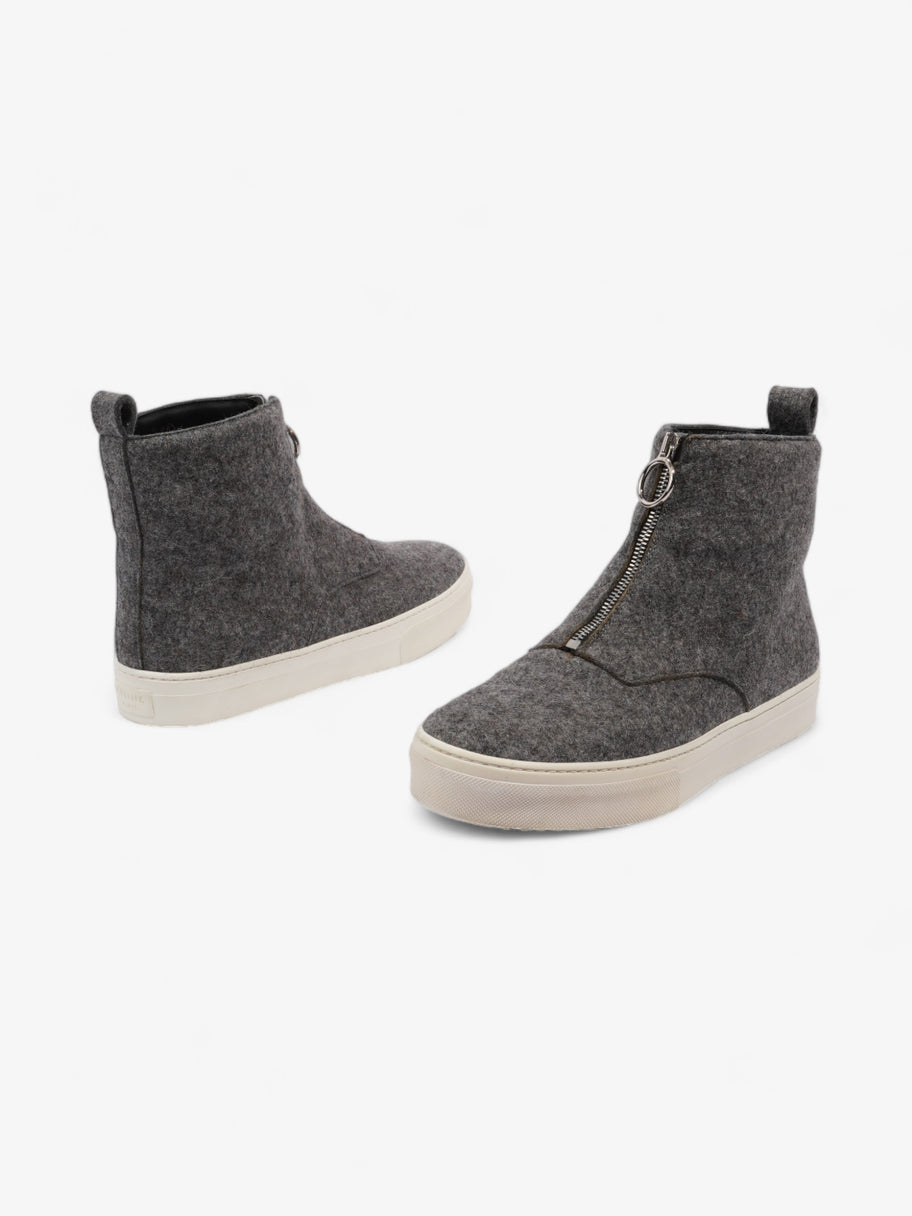 Celine Zip Up Sneaker Grey Wool EU 40 UK 7 Image 9