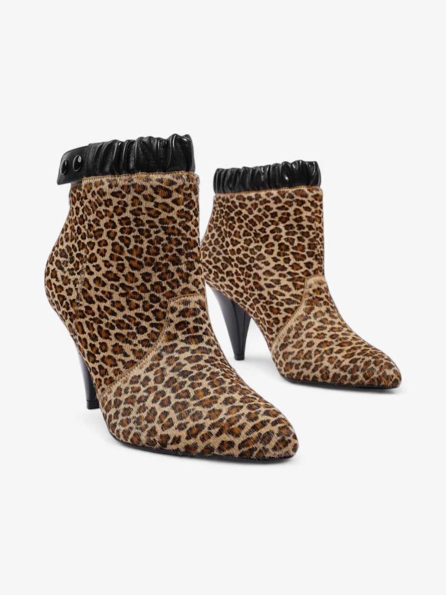 Celine Ankle Boot Leopard Pony Hair EU 36 UK 3 Image 2