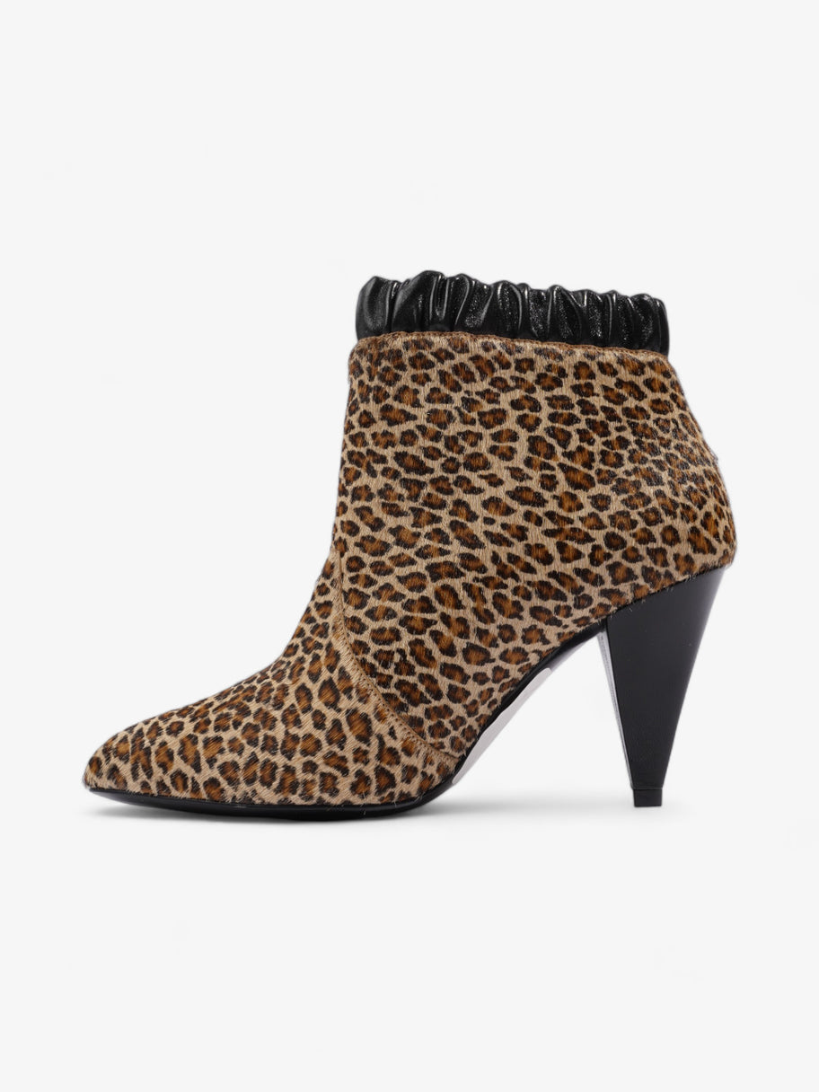 Celine Ankle Boot Leopard Pony Hair EU 36 UK 3 Image 3