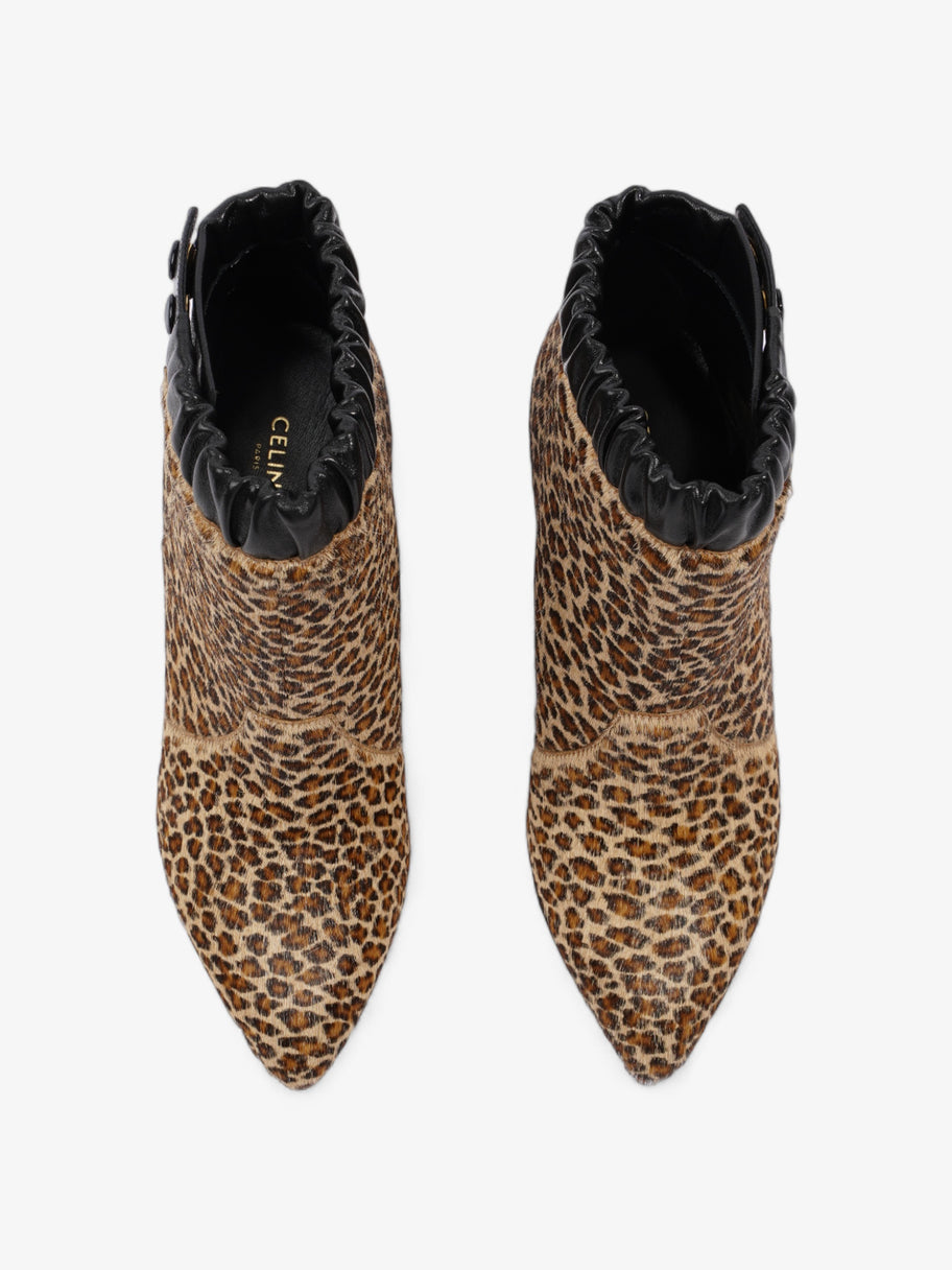 Celine Ankle Boot Leopard Pony Hair EU 36 UK 3 Image 8