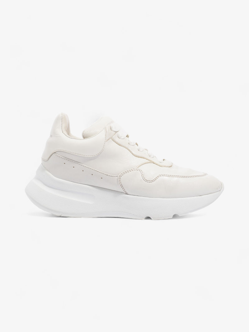  Alexander McQueen Oversized Court Sneaker White Leather EU 36.5 UK 3.5