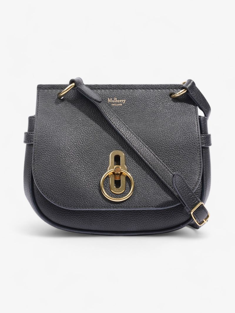  Mulberry Amberley Satchel Black Grained Leather Small