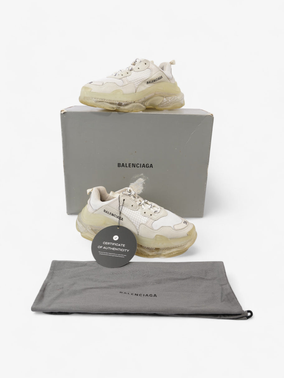 Balenciaga Triple S Clear Sole White  Mesh EU 38 UK 5 Image 9