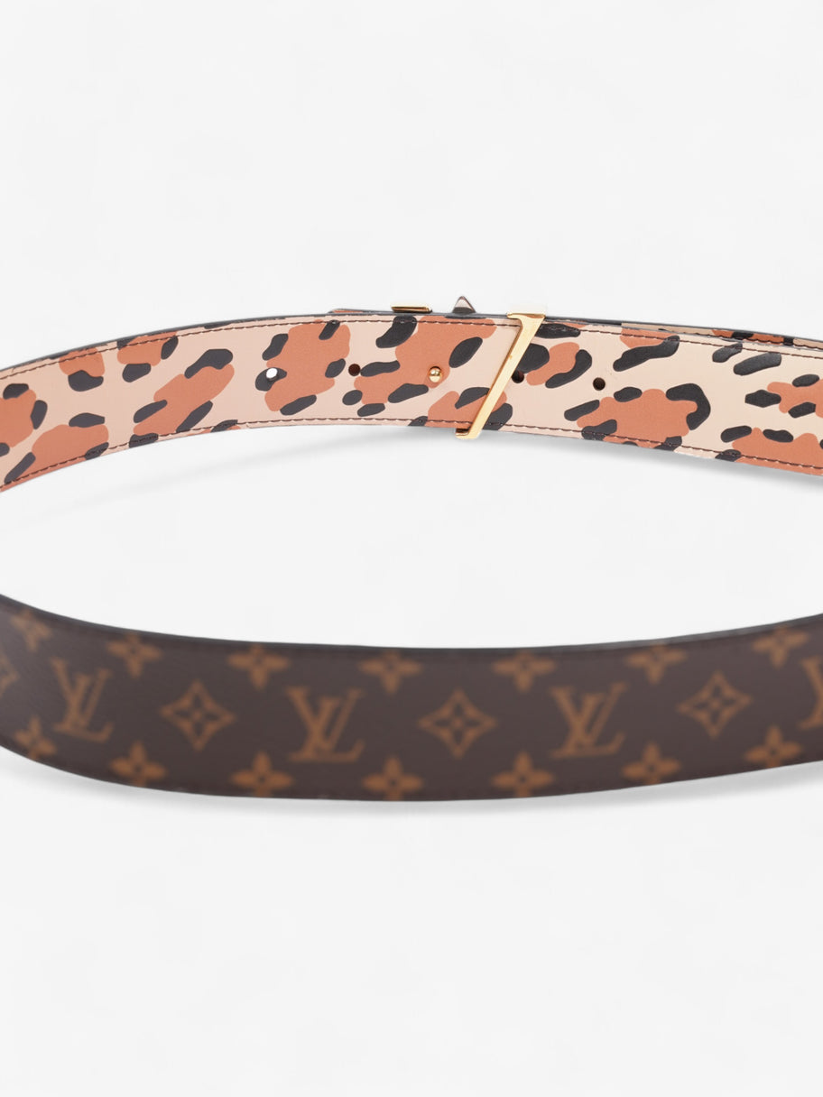 Louis Vuitton Initials Reversible Belt Monogram / Leopard Canvas 109cm Image 5