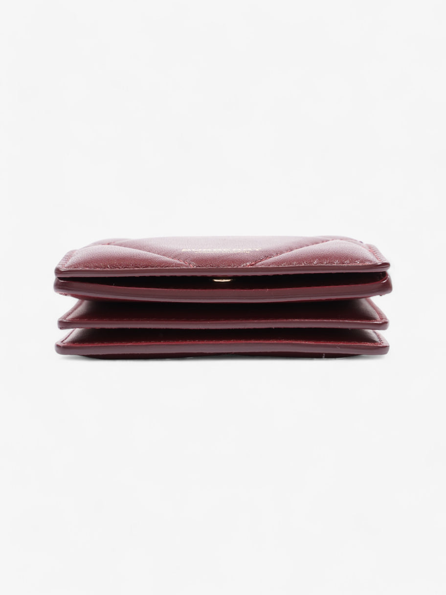 Burberry Card Holder Bag Burgundy Leather Image 6