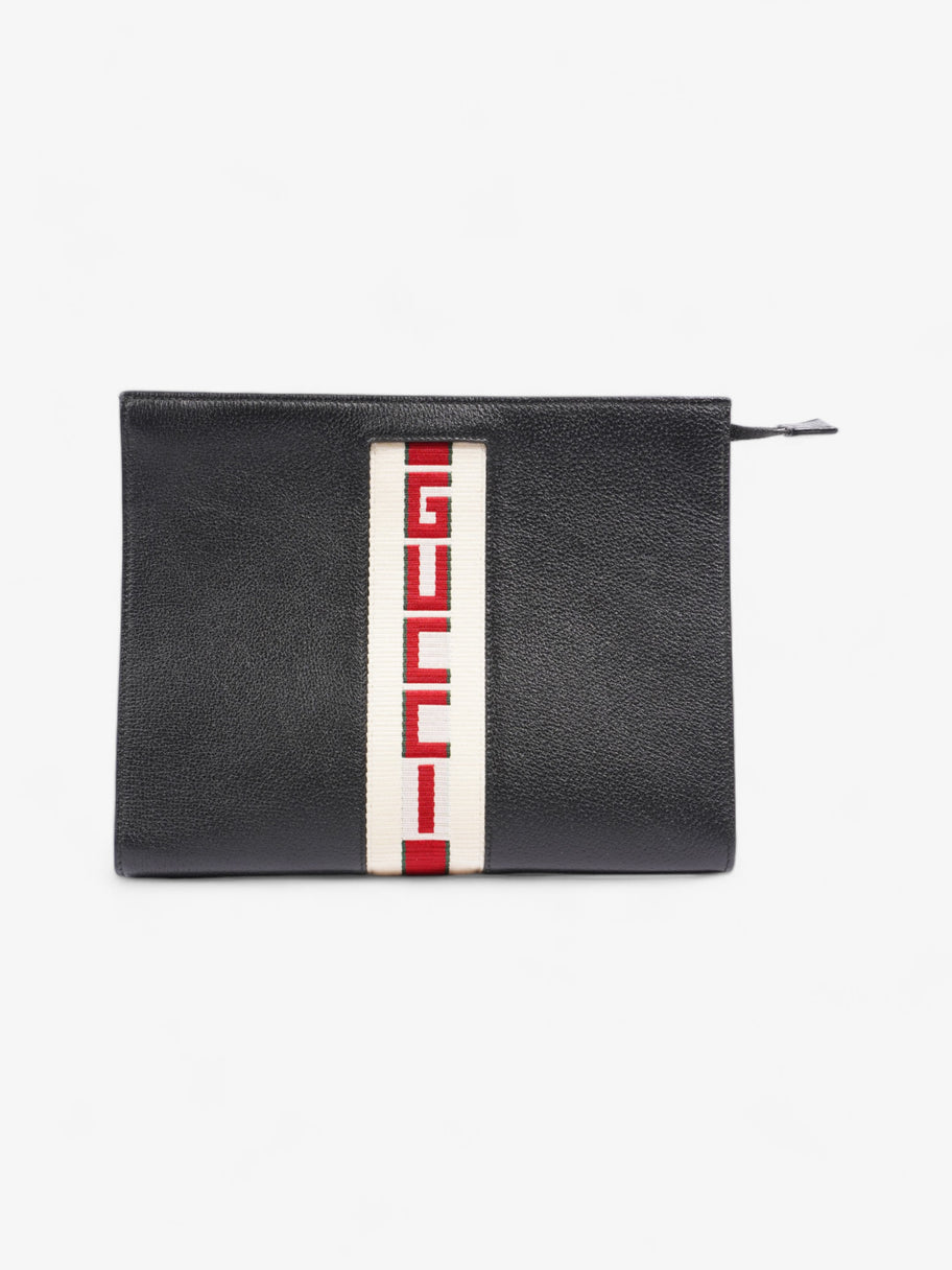 Gucci Clutch Pouch Black / Cream Red Image 1