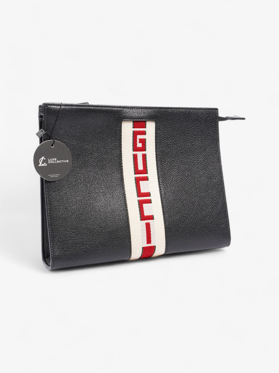 Gucci Clutch Pouch Black / Cream Red Image 7