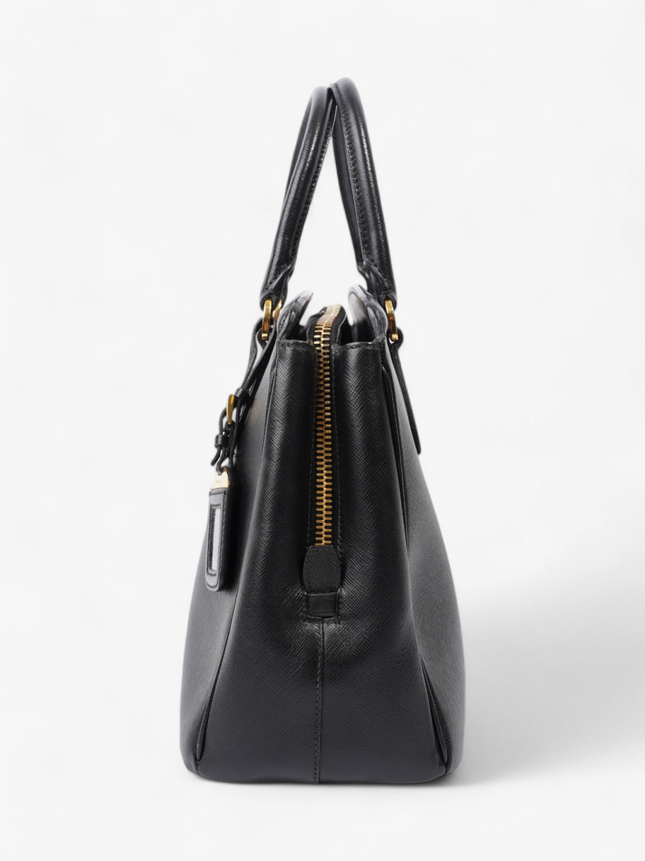 Prada Parabole Shopping Tote Black Saffiano Leather Image 3