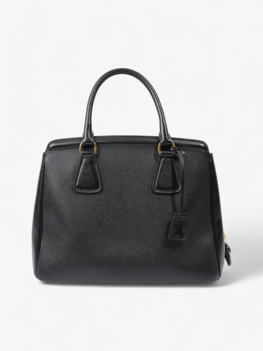 Prada Parabole Shopping Tote Black Saffiano Leather Image 4