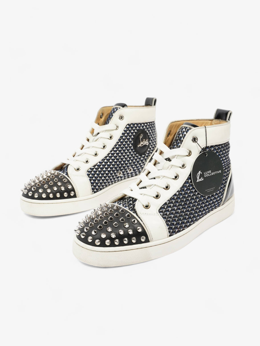 Louis Junior Spikes High-tops White / Navy / Black Leather EU 40.5 UK 6.5 Image 8