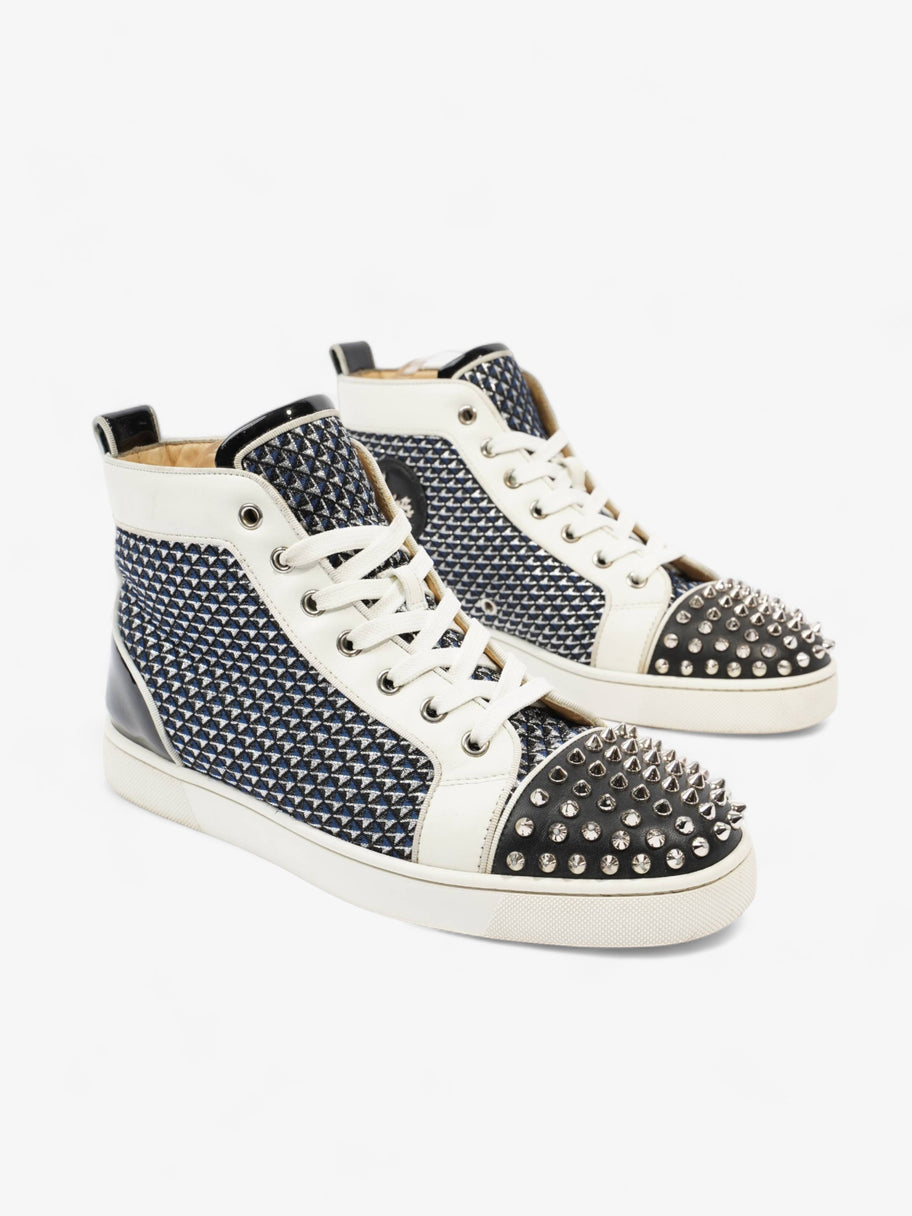 Louis Junior Spikes High-tops White / Navy / Black Leather EU 40.5 UK 6.5 Image 2