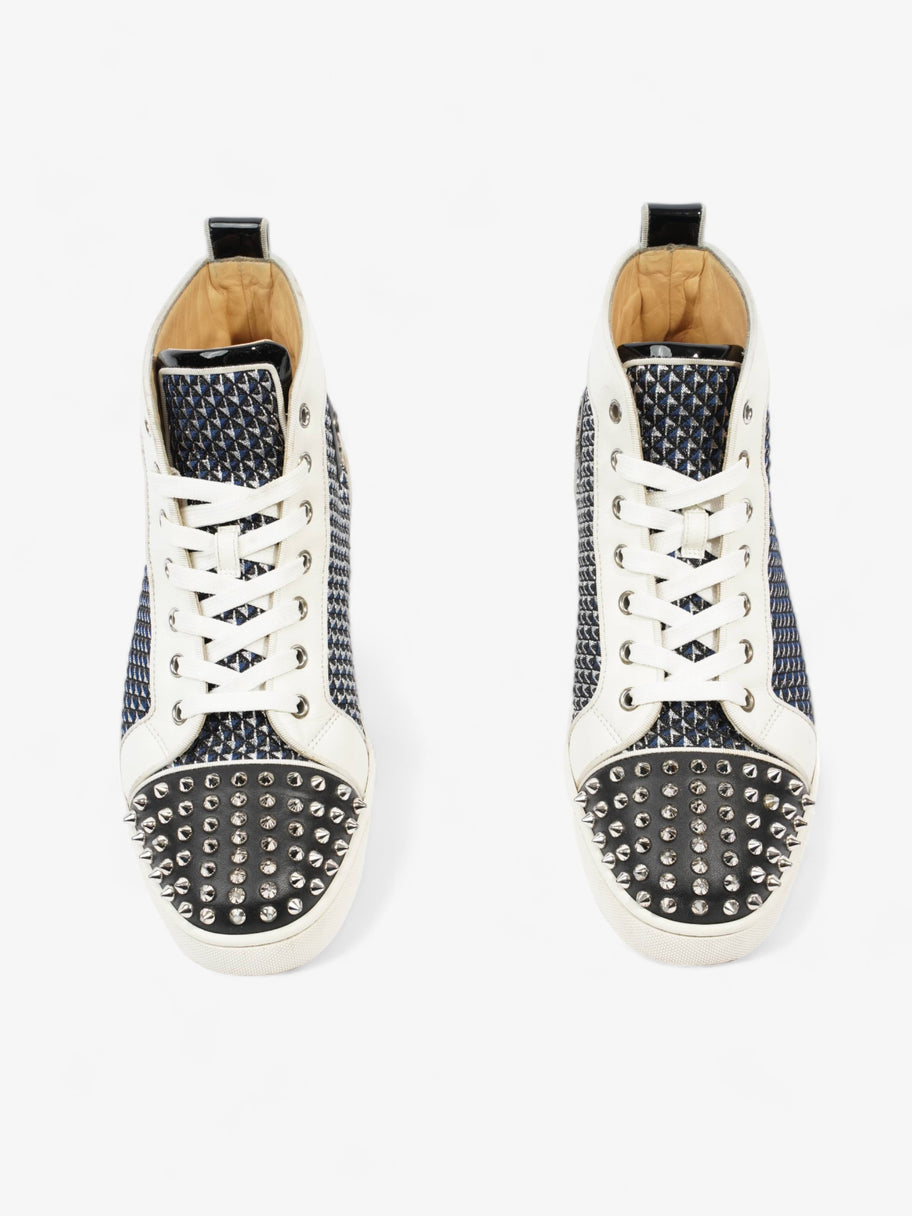 Louis Junior Spikes High-tops White / Navy / Black Leather EU 40.5 UK 6.5 Image 9