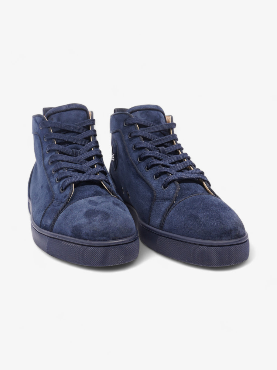 Christian Louboutin Louis Orlato High Top Navy Blue Suede EU 44 UK 10 Luxe Collective