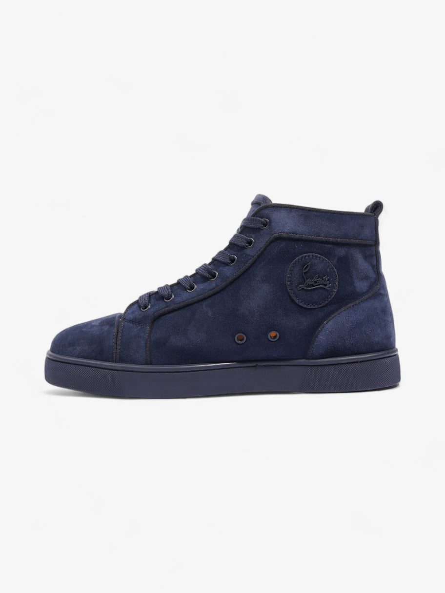 Christian Louboutin Louis Orlato High Top Navy Blue Suede EU 44 UK 10 Image 3