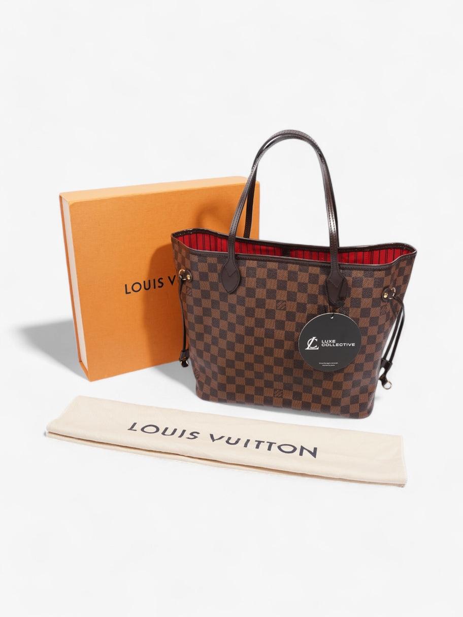 Louis Vuitton Neverfull  Damier Ebene Coated Canvas MM Image 10