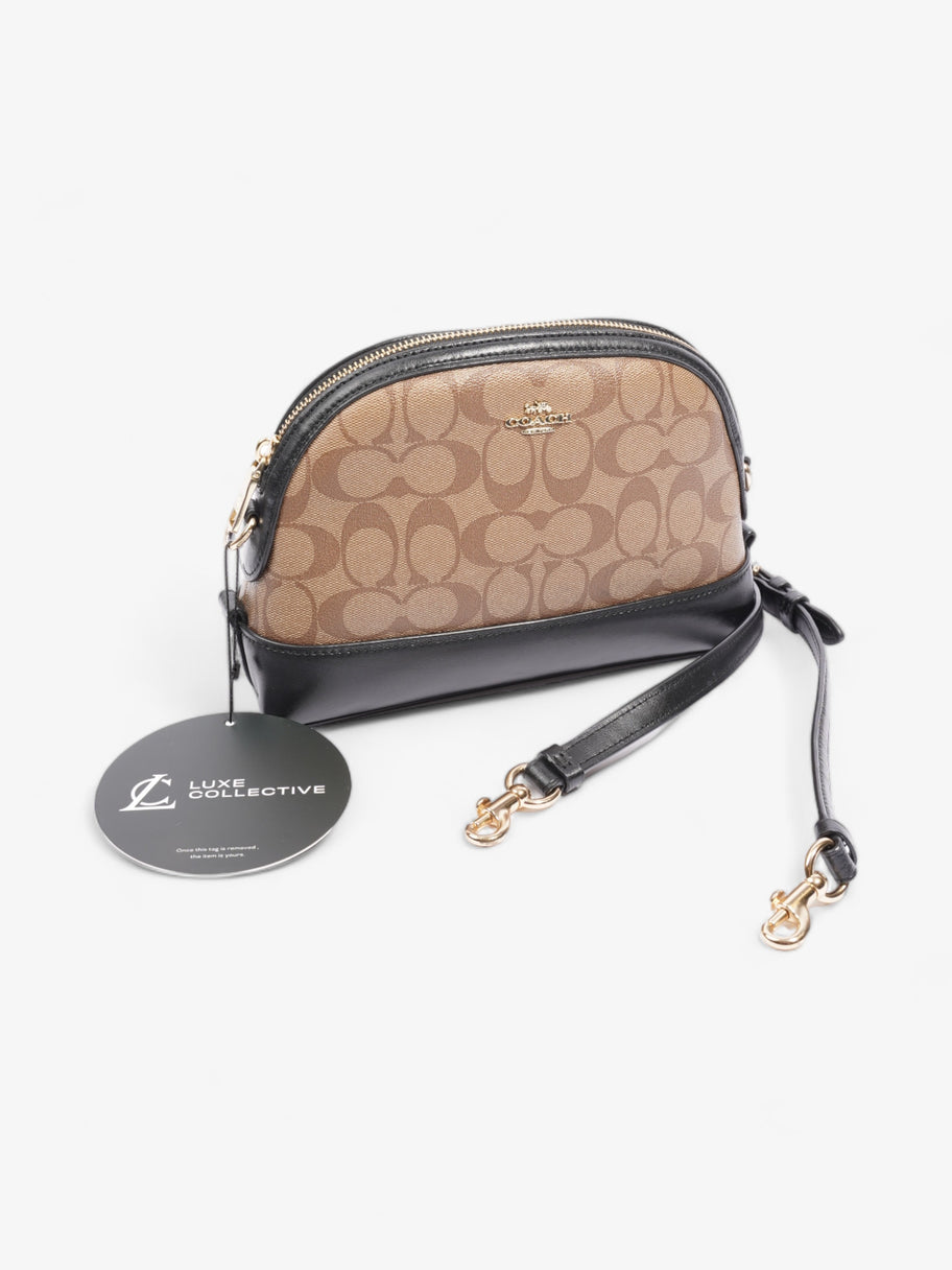 Coach Signature Dome Black / Brown Canvas Image 9