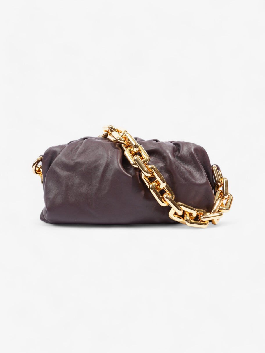 Bottega Veneta Chain Pouch Plum Leather Image 1