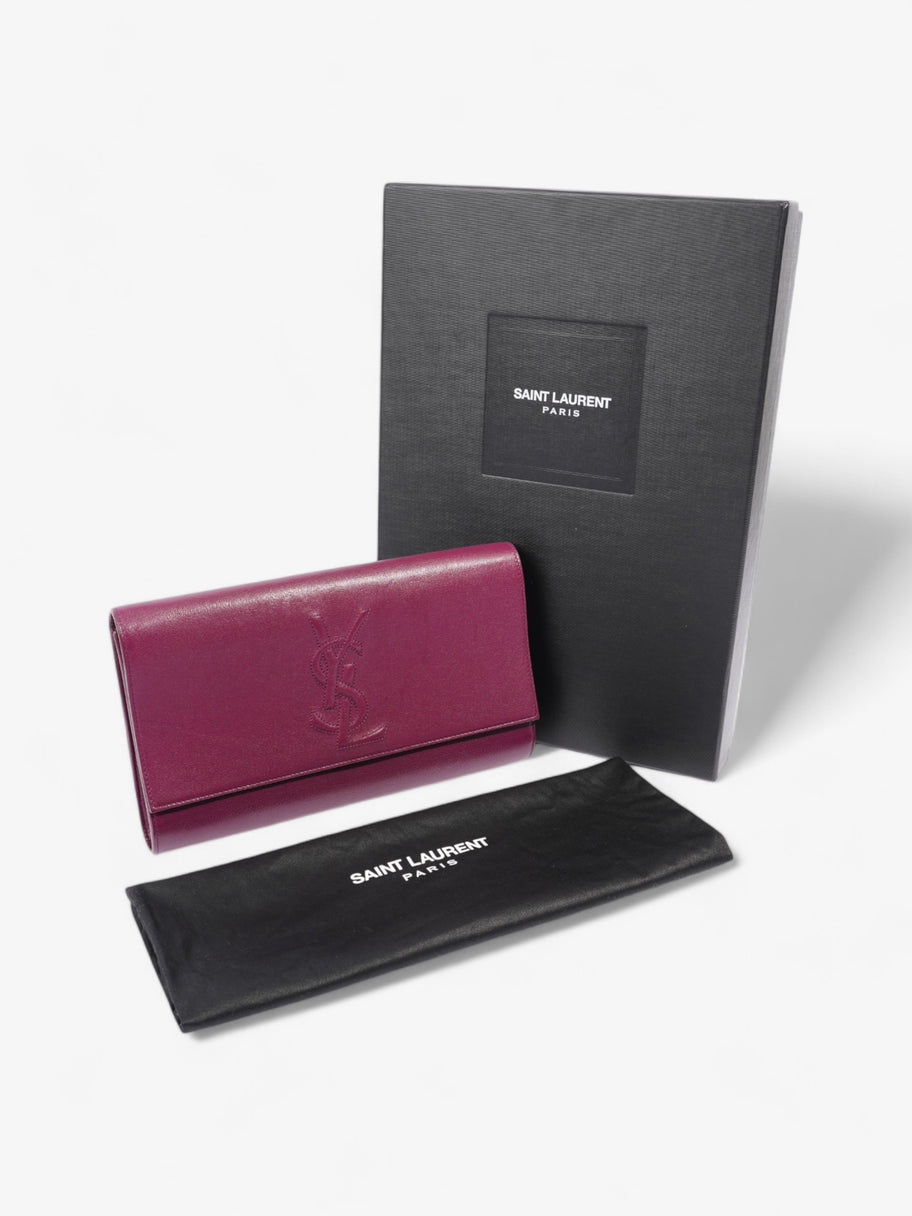 Saint Laurent Belle de Jour Purple Leather Image 9