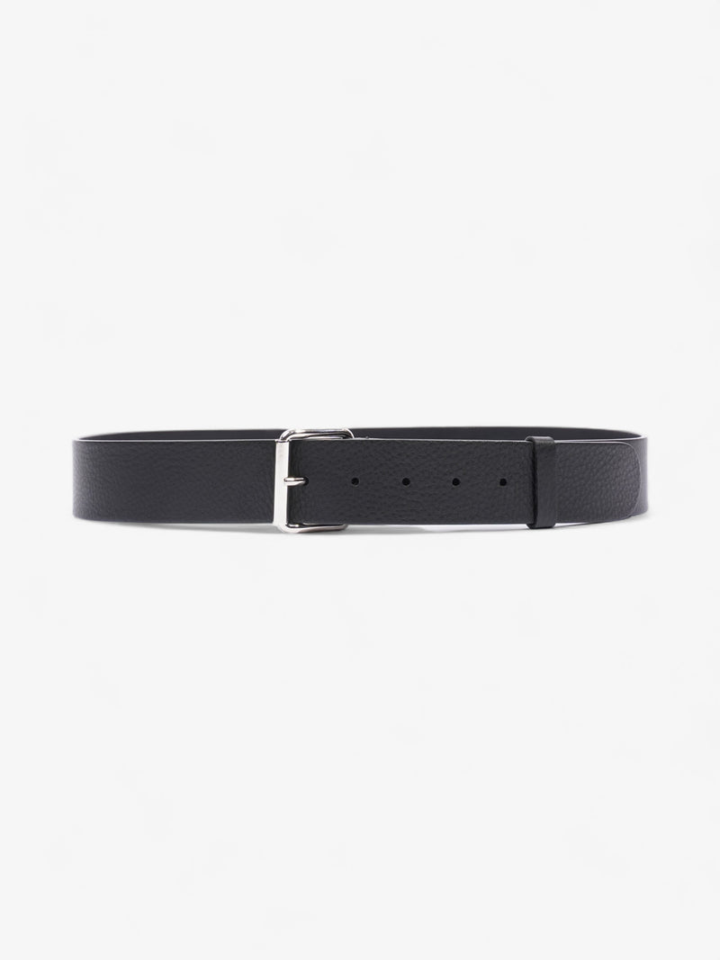  Balenciaga Logo Belt Black Leather 85cm 34