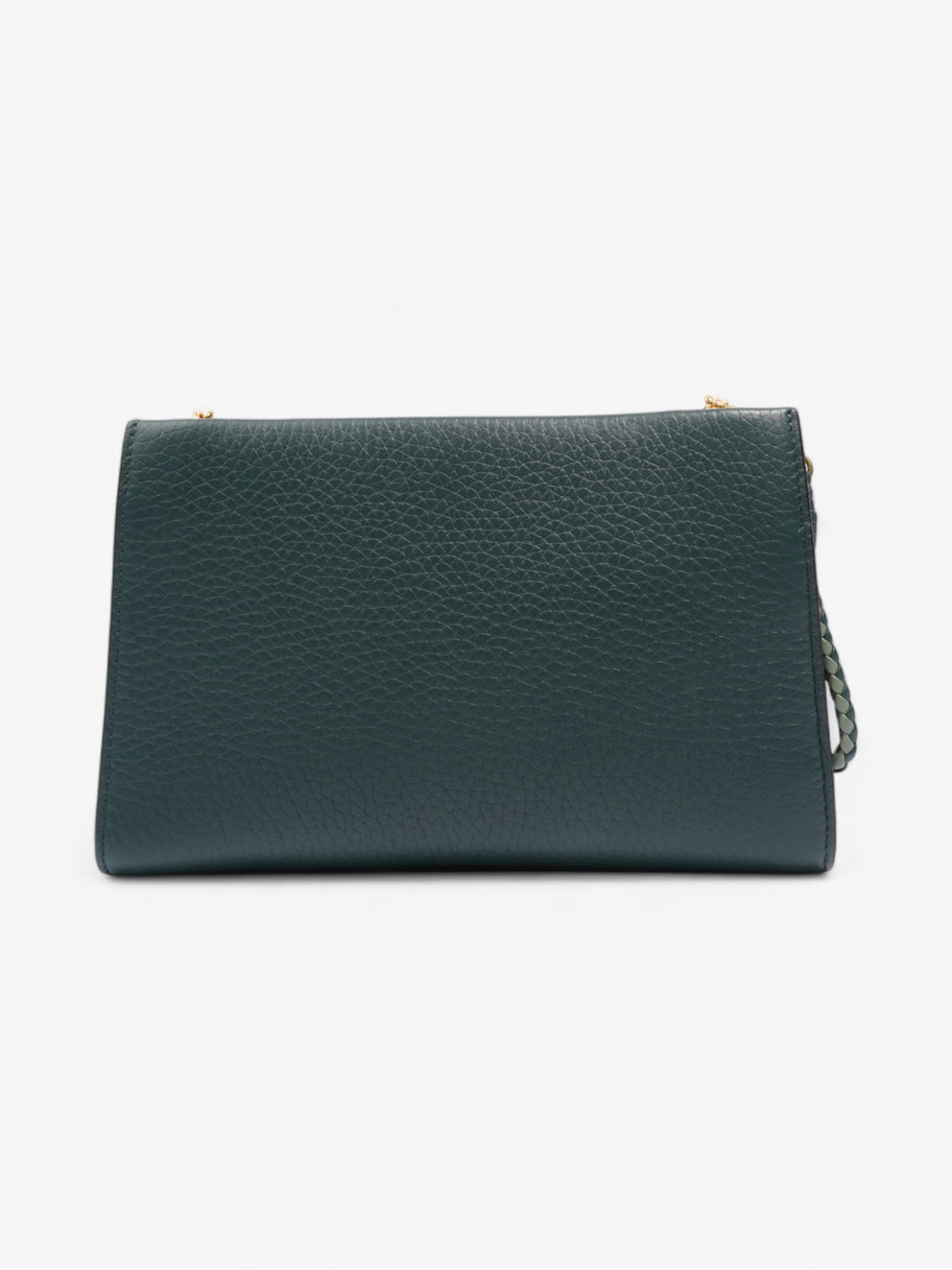 Mulberry Iris Wallet on Chain Mulberry Green Grained Leather Image 4