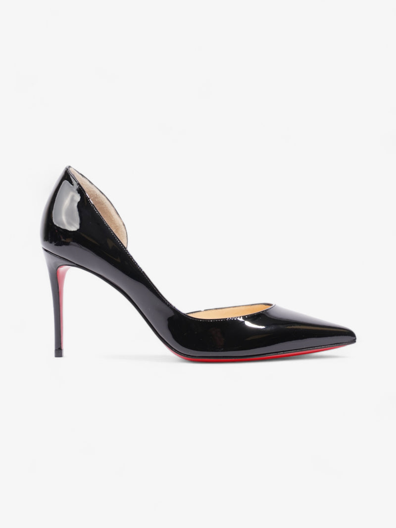  Christian Louboutin Iriza 85mm Black Patent Leather EU 38 UK 5