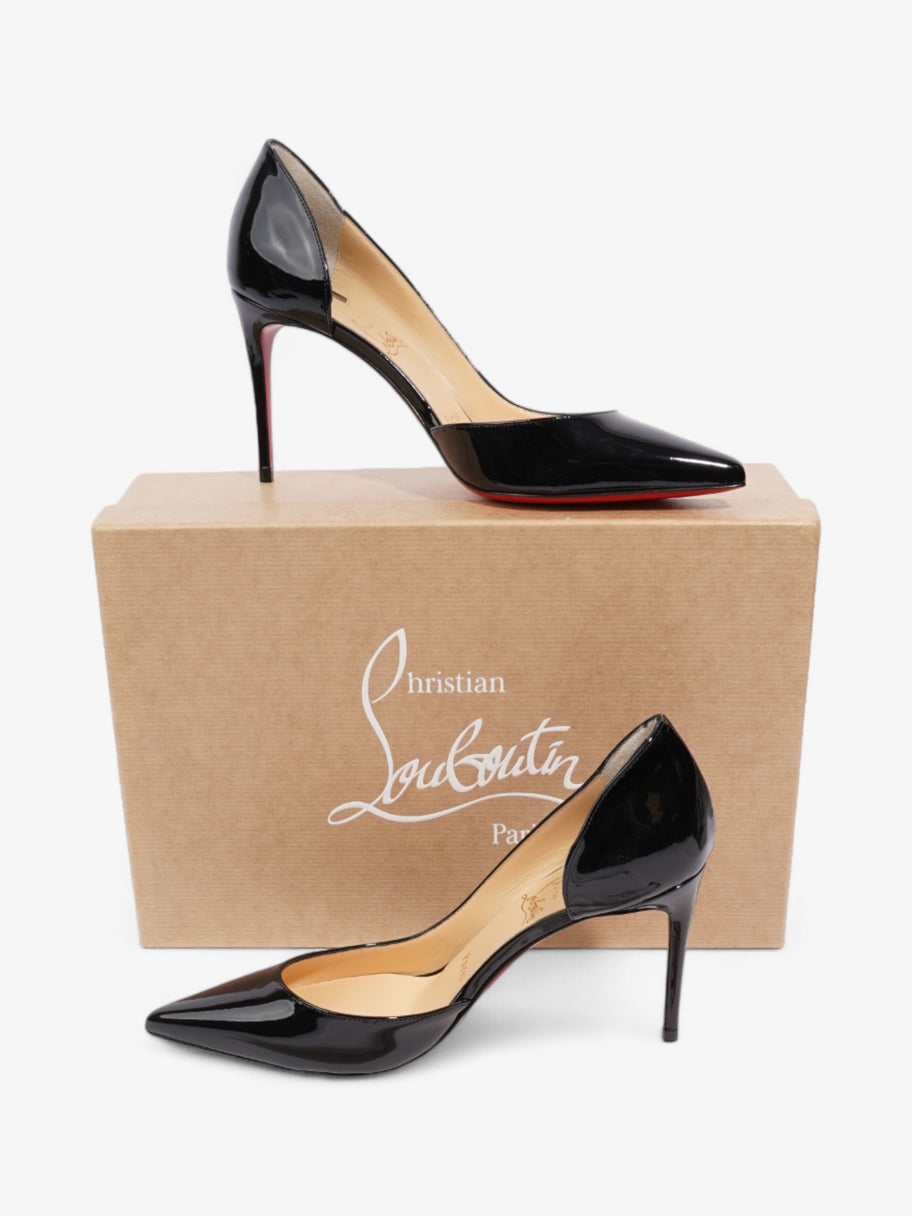 Christian Louboutin Iriza 85mm Black Patent Leather EU 38 UK 5 Image 10