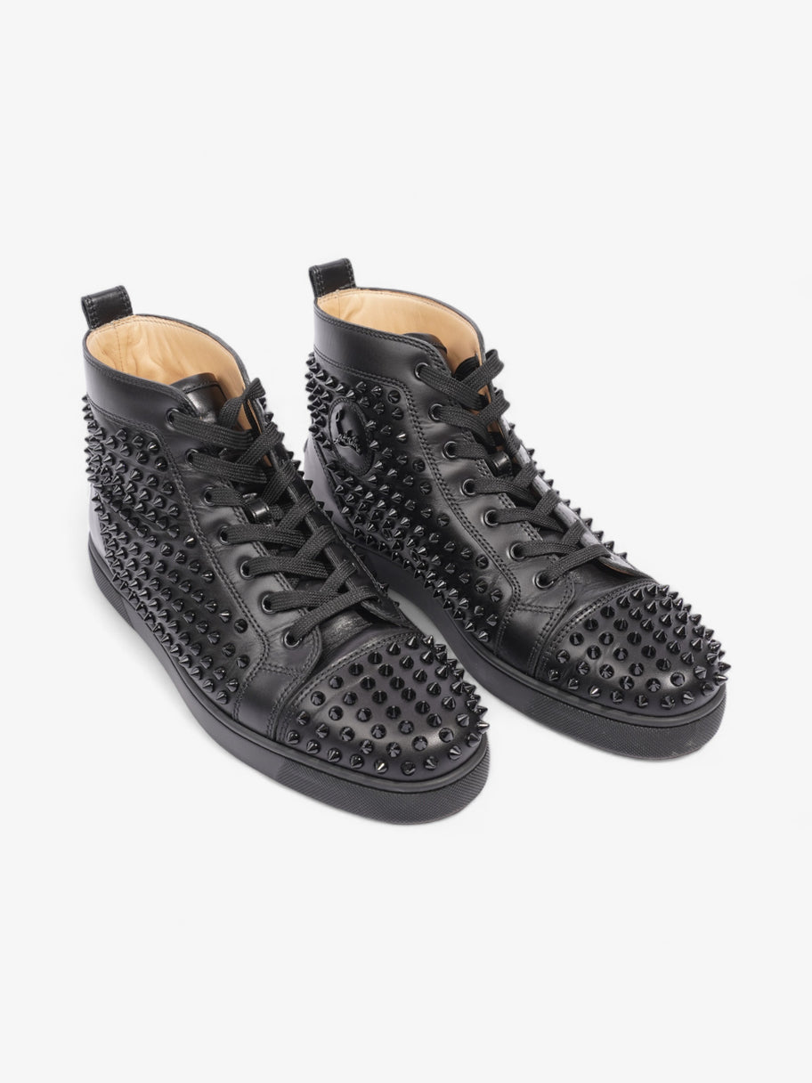 Christian Louboutin Lou Spikes High-tops  Black Leather EU 43 UK 9 Image 8