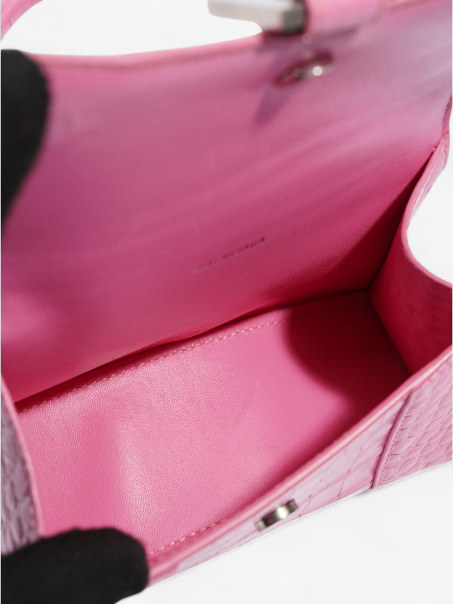 Balenciaga Hourglass Pink Embossed Leather XS Image 11